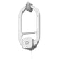 HAPPYCODE Interactive Cat Toy, Rechargeable Electric Cat Teaser, Hanging Door cat Toy, 2 Motion Modes (360° Spin & Irregular Jumping), Smart Auto Cat Toy for Exercise & Fun, Grey