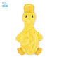 Best Pet Supplies Interactive Squeaky Dog Chew Toy, Ideal Dog Toys for Chewers, Small, Medium & Large Dogs, and Fetch Lovers - Crinkle Duck (Yellow), Large
