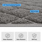 GORILLA GRIP Cat Litter Box Mat, Cushioned Coil Mesh Litter Trapping Mats, Scatter Control Supplies for Less Mess, Phthalate Free, Ultra Deep Catch Grooves, Rinse or Vacuum to Clean, 24x17 Gray
