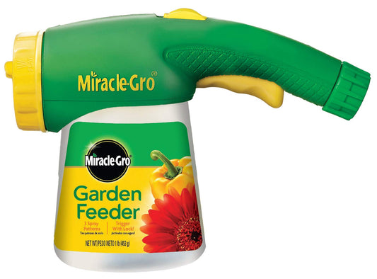 Miracle-Gro Garden Feeder with Water Soluble All Purpose Plant Food - Plant Fertilizer, Hose-end Feeder for Outdoors, 1 lb.