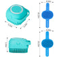 Comotech 6PCS Dog Bath Brush & Dog Toothbrush | Adjustable Handle Shampoo Brush & Scrubber for Short & Long Haired Dogs & Cats | Effectively Solve Odor & Stain Removal Problems (Blue Blue Blue.)