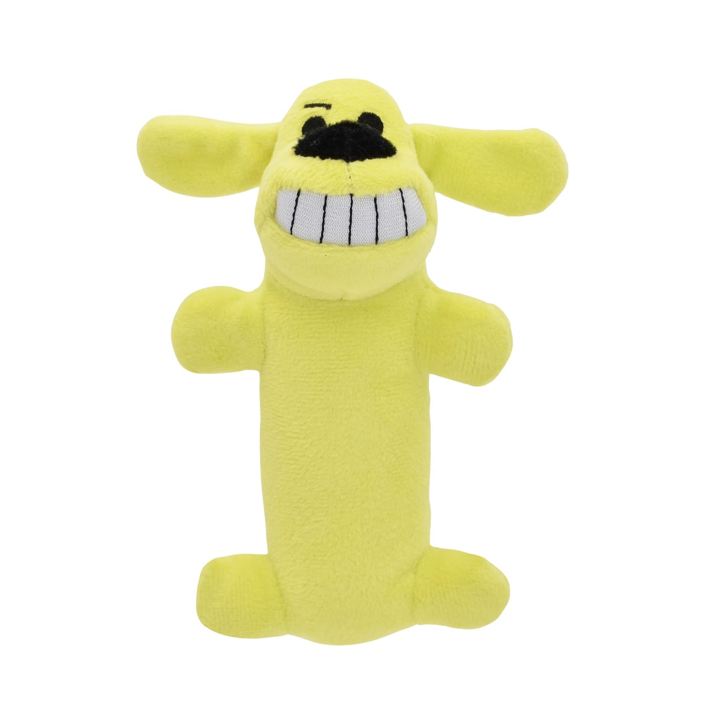 Multipet Original Loofa Dog Plush Toy - Squeaky Toy for All Dogs - Extra Soft Plush - Stuffed Animal Dog Toys for Playing (1 Count, 6”, Random Color Surprise)