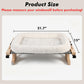 AMOSIJOY Cat Sill Window Perch Sturdy Hammock Window Seat with Cushion Bed Cover, Wood & Metal Frame for Large Cats, Easy to Adjust Cat Bed for Windowsill, Bedside, Drawer and Cabinet(Cushion Bed)