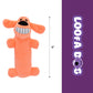 Multipet Original Loofa Dog Plush Toy - Squeaky Toy for All Dogs - Extra Soft Plush - Stuffed Animal Dog Toys for Playing (1 Count, 6”, Random Color Surprise)