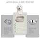 SPUNKYJUNKY 42OZ Ceramic Dog and Cat Bowl, Modern Cute Weighted Food Water Bowl for Replacement Gray (1 Pack)