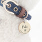 Cats Dogs ID Tags Personalized Lovely Symbols Pets Collar Name Accessories Simple Custom Engraved Supplies for Small Four Legged Child Necklace Chain Anti-Lost Shiny Stainless Steel 316L Charm