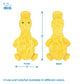 Best Pet Supplies Interactive Squeaky Dog Chew Toy, Ideal Dog Toys for Chewers, Small, Medium & Large Dogs, and Fetch Lovers - Crinkle Duck (Yellow), Large