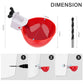 EOKOICA Chicken Waterer Cups, 6 Packs Large Chicken Watering Cups, Automatic Chicken Water Cups, Tee Fittings Poultry Feeder Cups Suitable for Chicken, Duck, Goose, Turkey with Mounting Hole Opener