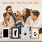 DeerZone Inkless Paw Print Kit,Dog Paw Print Kit,Dog Nose Print Kit,Clean Touch Ink Pads and Imprint Cards,Pet Paw Print Impression Kit for Dogs Cats Footprint Keepsake