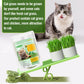 SYWUAII 100g/3.52oz Cat Grass Treats, Cat Grass Teething Stick for Hairball Remove and Teeth Cleaning, Edible Cats-Grass Stick Snack