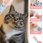 Aecsze 5 PCS Cat Food Can Covers Lids Set, Silicone Pet Food Can Lids with Multi-Function Cat Food Spoon and Opener, Cat Bar Squeezer, Stainless Steel Wet Food Spoon for Cats and Dogs (Pink) (Pink)