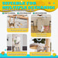 HAPPYCODE Interactive Cat Toy, Rechargeable Electric Cat Teaser, Hanging Door cat Toy, 2 Motion Modes (360° Spin & Irregular Jumping), Smart Auto Cat Toy for Exercise & Fun, Grey