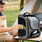 Pecute Cat Backpack Carrier, Large Space Cat Bubble Backpack, Breathable Cat Carrier, Shaded Dog Backpack Carrier, Ergonomic 3D Design for Travel, Hiking, Walk, Suitable for Shopping, Car, Vet, Gray