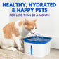 Veken Cat Water Fountain Filters, 8 Pack Replacement Filters & 8 Pack Replacement Pre-Filter Sponges Set for 50oz, 84oz, 95oz or 108oz Automatic Pet Fountain Dog Water Dispenser