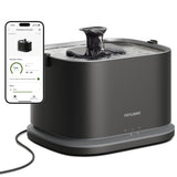 PETLIBRO Upgrade Cat Water Fountain Stainless Steel Tray, Dockstream 2 Cat Fountain Indoor, 3L/101oz Auto Cat Fountains for Drinking, App Monitoring Pet Water Fountain Dog, 5G WiFi Cat Water Dispenser