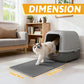 Pieviev Cat Litter Mat Double Layer Waterproof Urine Proof Trapping Mat 1 Pack (Gray, 24x15 Inch (Pack of 1))