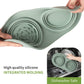 Puppy Dog Bowl,Travel Bowls Dog Food Bowls&Dog Water Bowls,No Spills,Collapsible Double Bowl,Suitable for Small and Medium Sized Dogs(Green)
