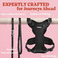 rabbitgoo Cat Harness and Leash Set, Escape Proof Kitten Harness for Safe Outdoor Walks, Soft Breathable Adjustable Vest with Reflective Strips for Kittens and Small Cats, Black, Xs