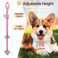 KEXIAVA 2 Pack Dog Door Bells Dog Doorbell to go Outside Puppy Train Bell for Dogs to Ring to go Potty Puppy Toilet Training Bell Jingle Bells for Door Knob Girl Puppy Essentials Accessories (Pink)