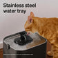 PETLIBRO Upgrade Cat Water Fountain Stainless Steel Tray, Dockstream 2 Cat Fountain Indoor, 3L/101oz Auto Cat Fountains for Drinking, App Monitoring Pet Water Fountain Dog, 5G WiFi Cat Water Dispenser