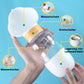Convenient Dog Water Dispenser & Bowl - Leak Proof, Pet Food Container, Dog Poop Bags for Walking, Hiking & Travel (Yellow)