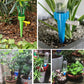 Self Plant Watering Spikes 12 Pack Auto Drippers Irrigation Devices Vacation Automatic Plants Water System with Adjustable Control Valve Switch Design for Houseplant, Gardenplant, Officeplant