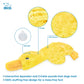 Best Pet Supplies Interactive Squeaky Dog Chew Toy, Ideal Dog Toys for Chewers, Small, Medium & Large Dogs, and Fetch Lovers - Crinkle Duck (Yellow), Large
