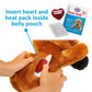 Snuggle Puppy Original Heartbeat Puppy Toy with Real-Feel Pulse & Heat Pack, Calming Sleep Aid for Puppy Anxiety, Crate Training, First Nights & New Puppy Transition - Biscuit