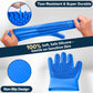 Augwind 6PCS Pet Grooming Kit for Dogs, Cats and Horses | Dog Washing Gloves | Cleanroom Gloves | Dog Bath Brush | Dog Bath Gloves | Dog Shampoo Brush | Dog Bath Supplies (Navy Blue)