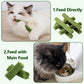 Hkpetie 30g Cat Grass Sticks, Delicious Cat Grass Teething Stick Edible Cats Chew Toy Cat Treats Snack for Teeth Cleaning and Hairball Removal