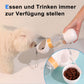 Convenient Dog Water Dispenser & Bowl - Leak Proof, Pet Food Container, Dog Poop Bags for Walking, Hiking & Travel (Yellow)
