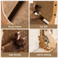 EHEYCIGA Cardboard Cat Scratcher for Indoor Cats, 26.8 Inch L Shaped Vertical Cat Scratching Board with Ball Cat Toy, Large Cat Scratcher Pad, Brown
