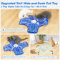 Qraxond Interactive Cat Toys for Indoor Cats,[Newly Upgraded] Rechargeable Touch Activated Hide and Seek Kitten Toys for Bored Indoor Adult Cats with Fluttering (Blue)