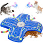 Qraxond Interactive Cat Toys for Indoor Cats,[Newly Upgraded] Rechargeable Touch Activated Hide and Seek Kitten Toys for Bored Indoor Adult Cats with Fluttering (Blue)