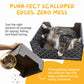Hide & Scratch Cardboard Cat Scratcher Box & Bed - Dark Grey Diamond | Double-Sided Corrugated Pad for Indoor Cats | Refillable Scratching Board Toy for Play & Furniture Protection