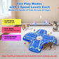 Qraxond Interactive Cat Toys for Indoor Cats,[Newly Upgraded] Rechargeable Touch Activated Hide and Seek Kitten Toys for Bored Indoor Adult Cats with Fluttering (Blue)