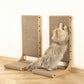 Zakkart 2-Pack Cat Scratching Board, 25.6'' Tall Cardboard L Shape Vertical Cat Scratchers for Indoor Cats, Cat Scratching Post for Wall and Couch, Large