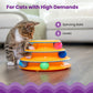Catstages Tower of Tracks Cat Toy – 3-Level Track Tower with 6 Balls, Interactive Cat Toy for Indoor Enrichment