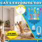 HAPPYCODE Interactive Cat Toy, Rechargeable Electric Cat Teaser, Hanging Door cat Toy, 2 Motion Modes (360° Spin & Irregular Jumping), Smart Auto Cat Toy for Exercise & Fun, Grey