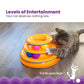 Catstages Tower of Tracks Cat Toy – 3-Level Track Tower with 6 Balls, Interactive Cat Toy for Indoor Enrichment