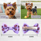 QingHan Dog Hair Bows Small Puppy Clips for Pet Grooming Accessories Doggy Gifts 60Pcs (30 Pairs)