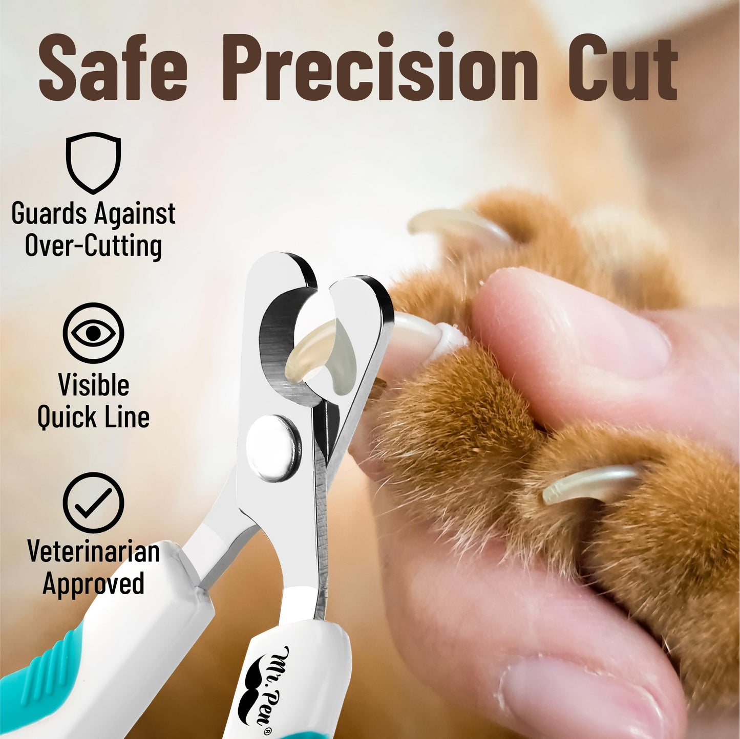 Mr. Pen- Cat Nail Clipper, Stainless Steel, Professional Sharp Cat Claw Trimmer for Small and Medium Cats, Pet Nail Clipper with Sturdy Non Slip Handle