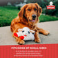 Multipet Lamb Chop Dog Plush Toy - Squeaky Toy for All Dogs - Extra Soft Plush - Stuffed Animal Dog Toy for Cuddling & Playing - Cute Pet Toy (6", Cream)