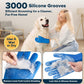 Augwind 6PCS Pet Grooming Kit for Dogs, Cats and Horses | Dog Washing Gloves | Cleanroom Gloves | Dog Bath Brush | Dog Bath Gloves | Dog Shampoo Brush | Dog Bath Supplies (Navy Blue)