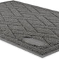 Pawkin Cat Litter Mat, Patented Design with Litter Lock Mesh, Extra Large, Durable, Easy to Clean, Soft, Fits Under Litter Box, Litter Free Floors, Gray