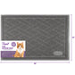 Pawkin Cat Litter Mat, Patented Design with Litter Lock Mesh, Extra Large, Durable, Easy to Clean, Soft, Fits Under Litter Box, Litter Free Floors, Gray
